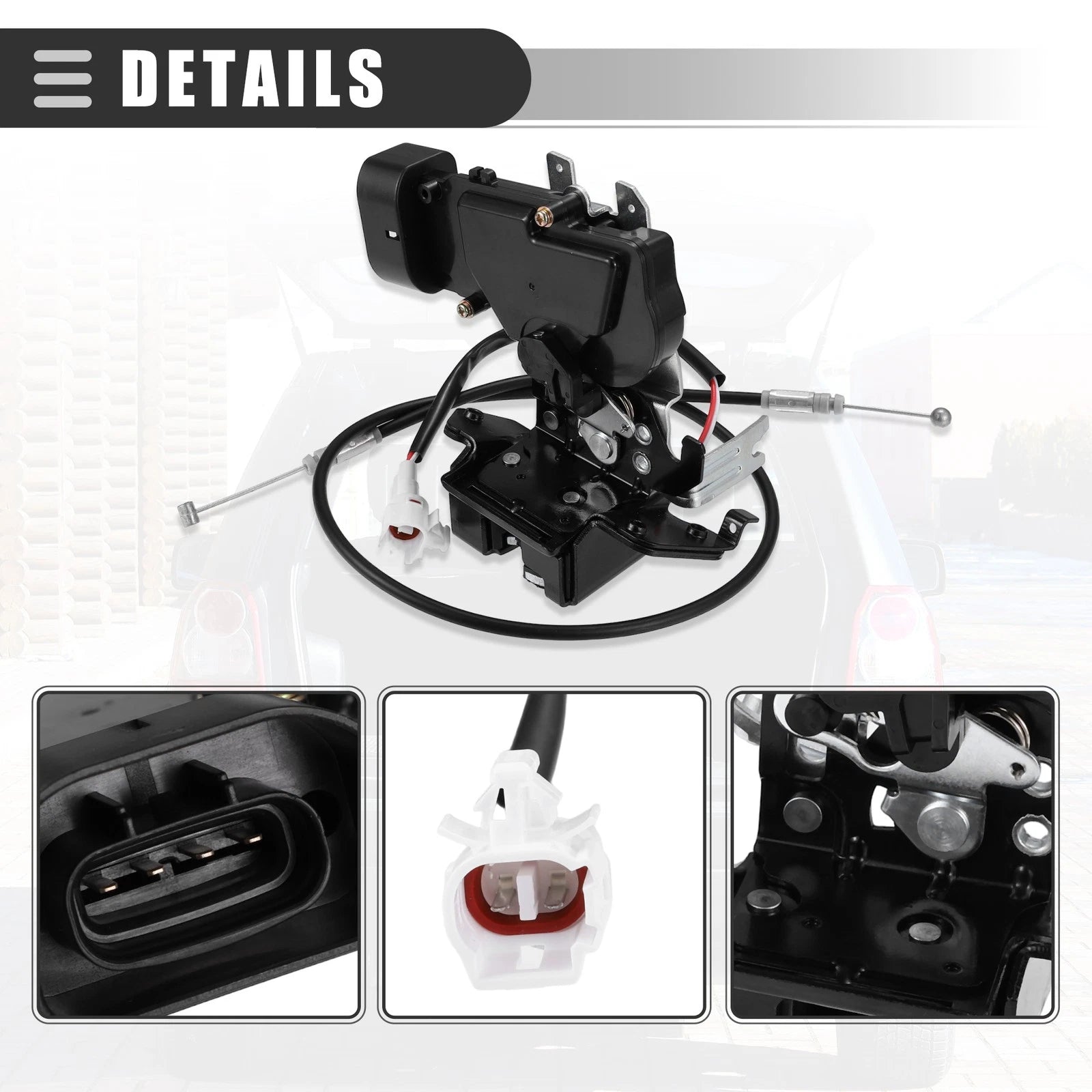 Trunk Latch Actuator for Toyota Sequoia (2001–2007) No. 69301-0C010 Black