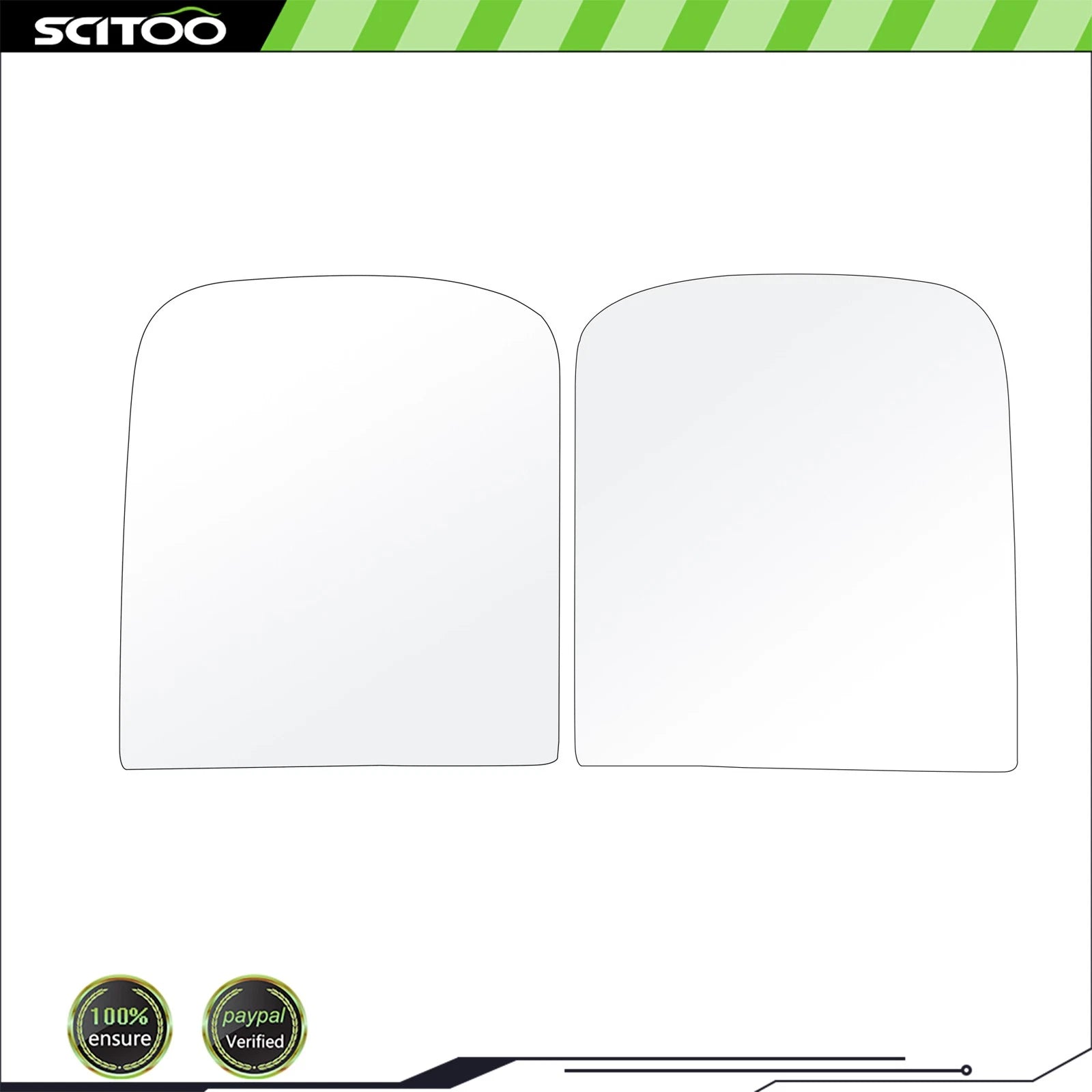 Mirror Glass Towing for Chevy Silverado GMC Sierra (1988–1998) Left+Right