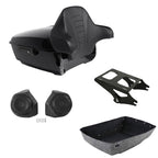 Trunk Speakers Rack Backrest Pad for Harley Touring Road Glide (2014–2026)