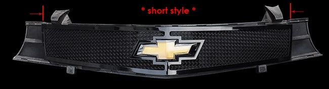 Short Logo Show Upper Grille for Chevy Camaro (2010-2013) Black Mesh