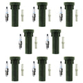Denso 8 Platinum TT Plugs & NGK Ignition Coil Boots Kit for Dakota 2008
