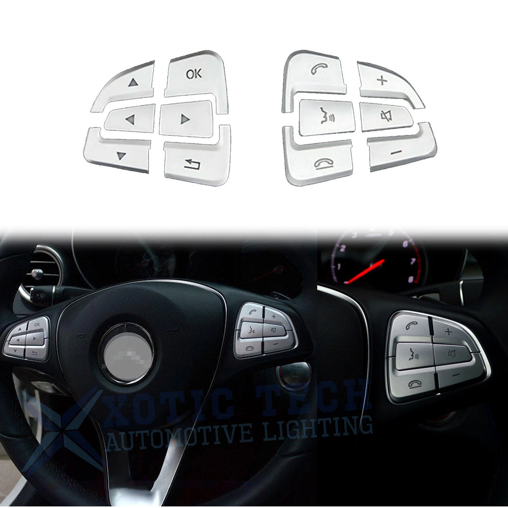 Steering Side Button Cover Sticker for Mercedes GLE GLS CLS (2017–2023)