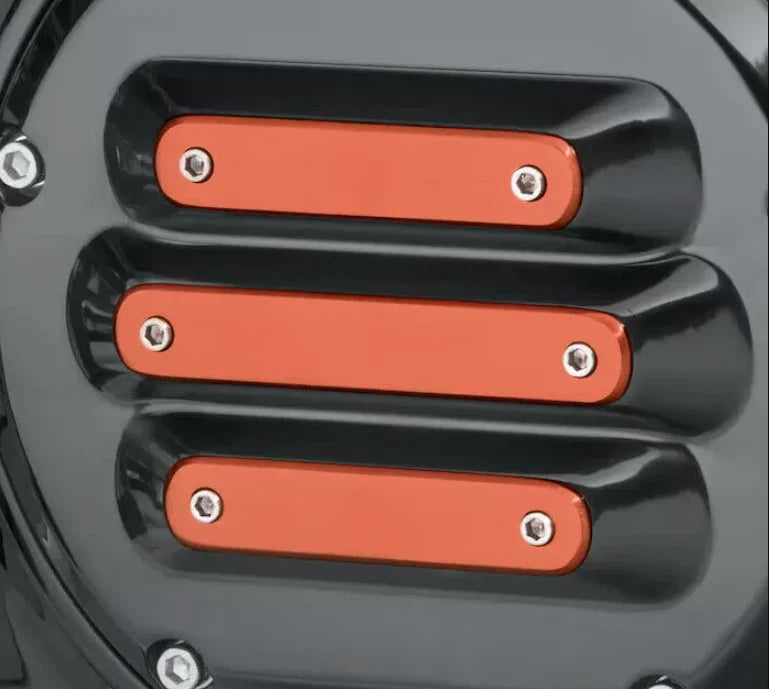 Genuine Derby Cove Insert for Harley Davidson (Brushed Orange, 61400607)