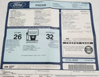 Original Dealer Window Sticker for Ford Focus ZX3 (2006)