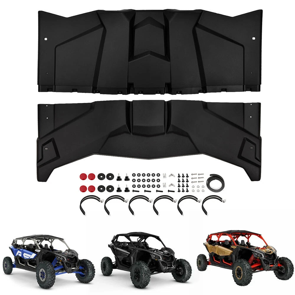 2X Hard Roof Top Sun Visor for Can Am Maverick X3 (2017–2024)