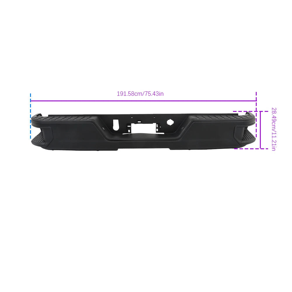 Rear Step Bumper Assembly for Chevy Silverado 1500 GMC Sierra 1500 (2019–2023)