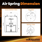 2x Air Suspension Bags for Firestone