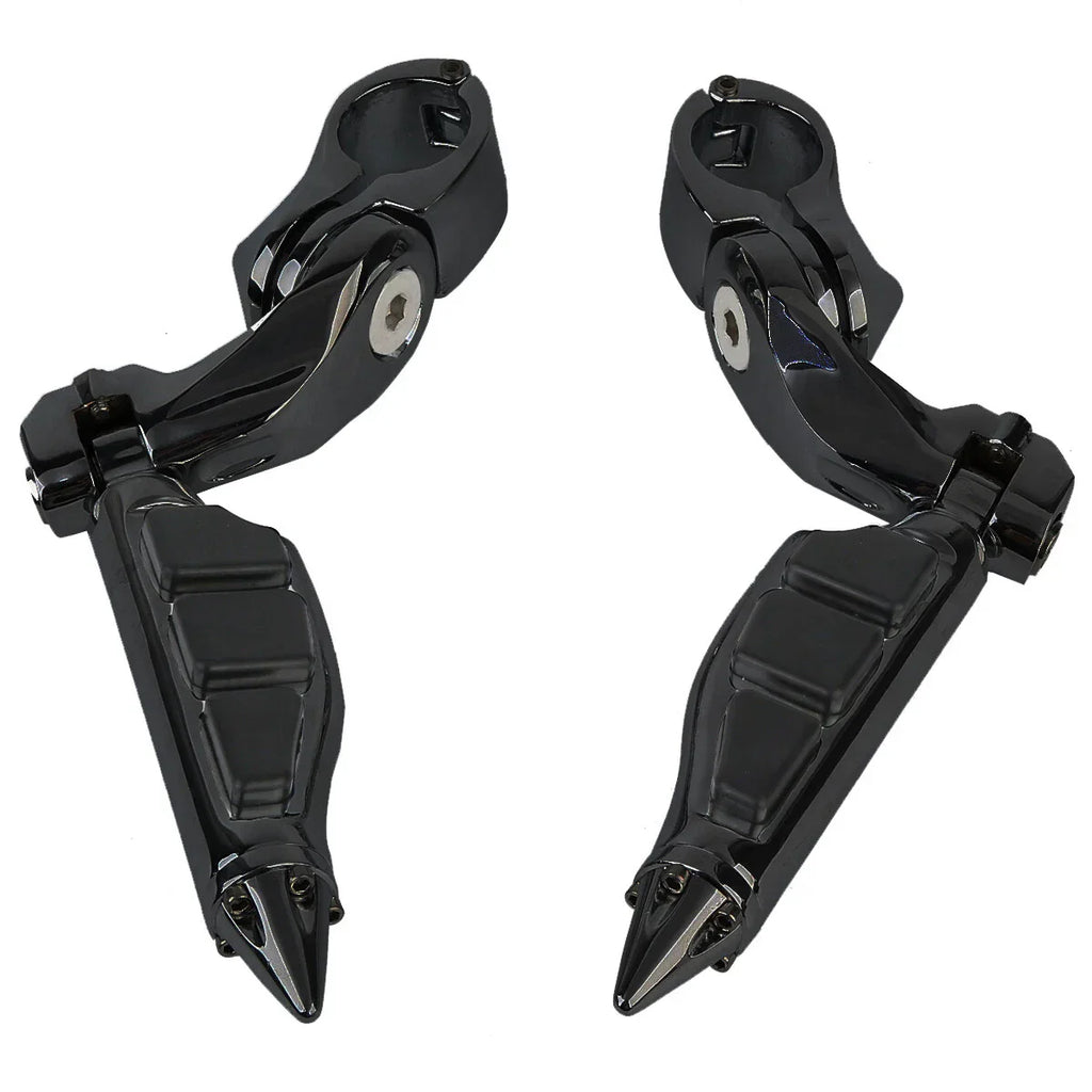 Foot Pegs 1.25'' Highway Bar Mount for Harley Touring Dyna Softail