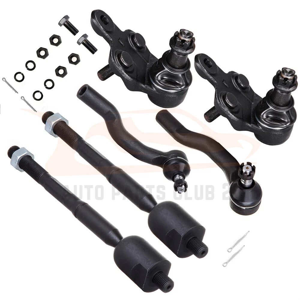 Set of 6 Front Lower Ball Joints Tie Rod for Lexus ES330 (2004–2006)