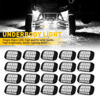 Set of 4 36-LED White Underbody Light Kit for Universal Vehicles
