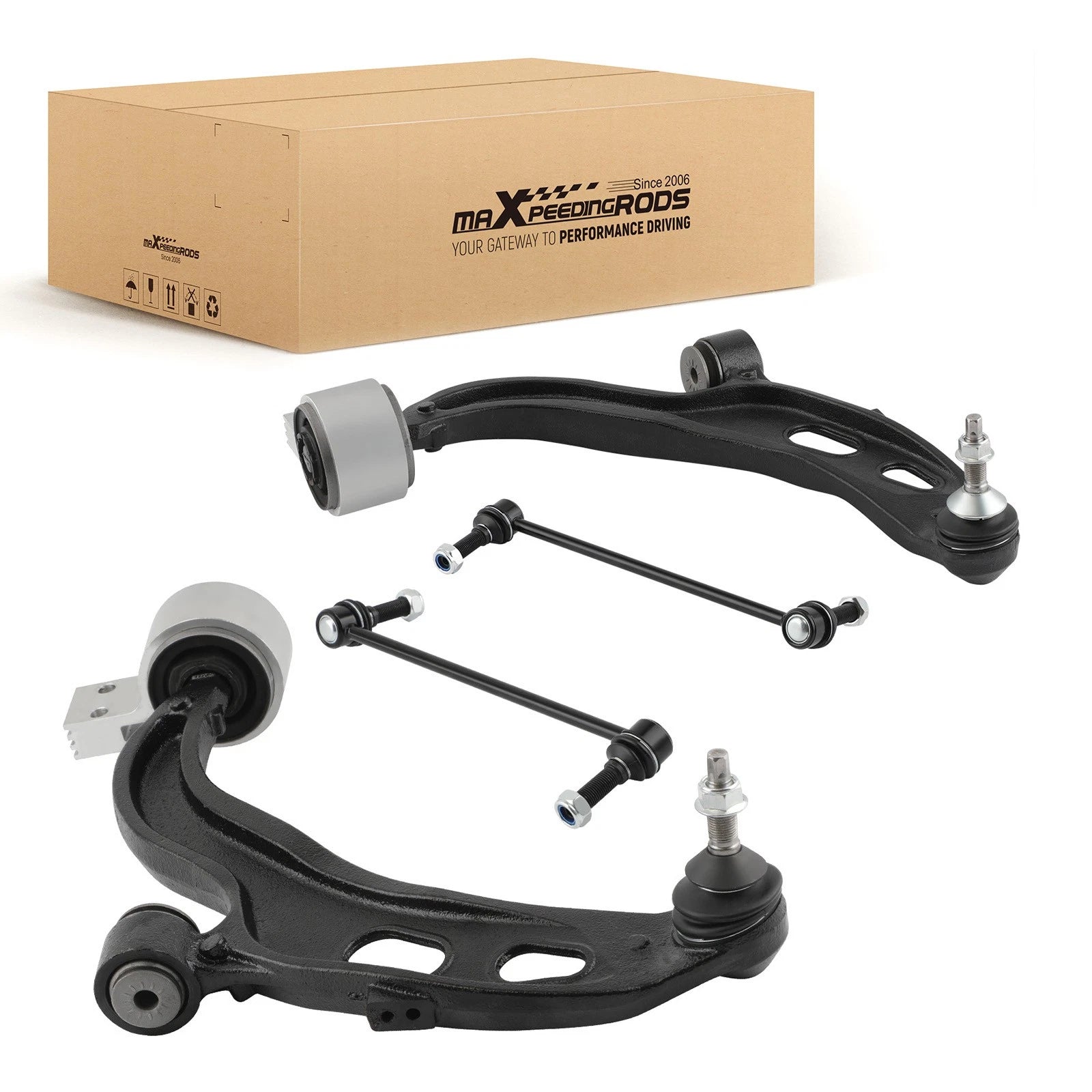 Set of 4 Front Lower Control Arms for Ford Taurus MKS MKT (2013–2018)