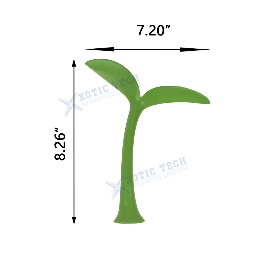 Green Sapling Racing-Style Roof Stickers for Car (Front Rear Bumper)