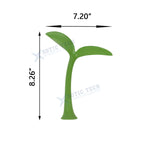 Green Sapling Racing-Style Roof Stickers for Car (Front Rear Bumper)