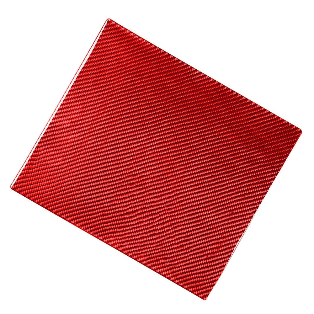 Carbon Fiber Red Rear Seat Anti-Kick Panel Trim for Toyota Tundra (2014–2021)