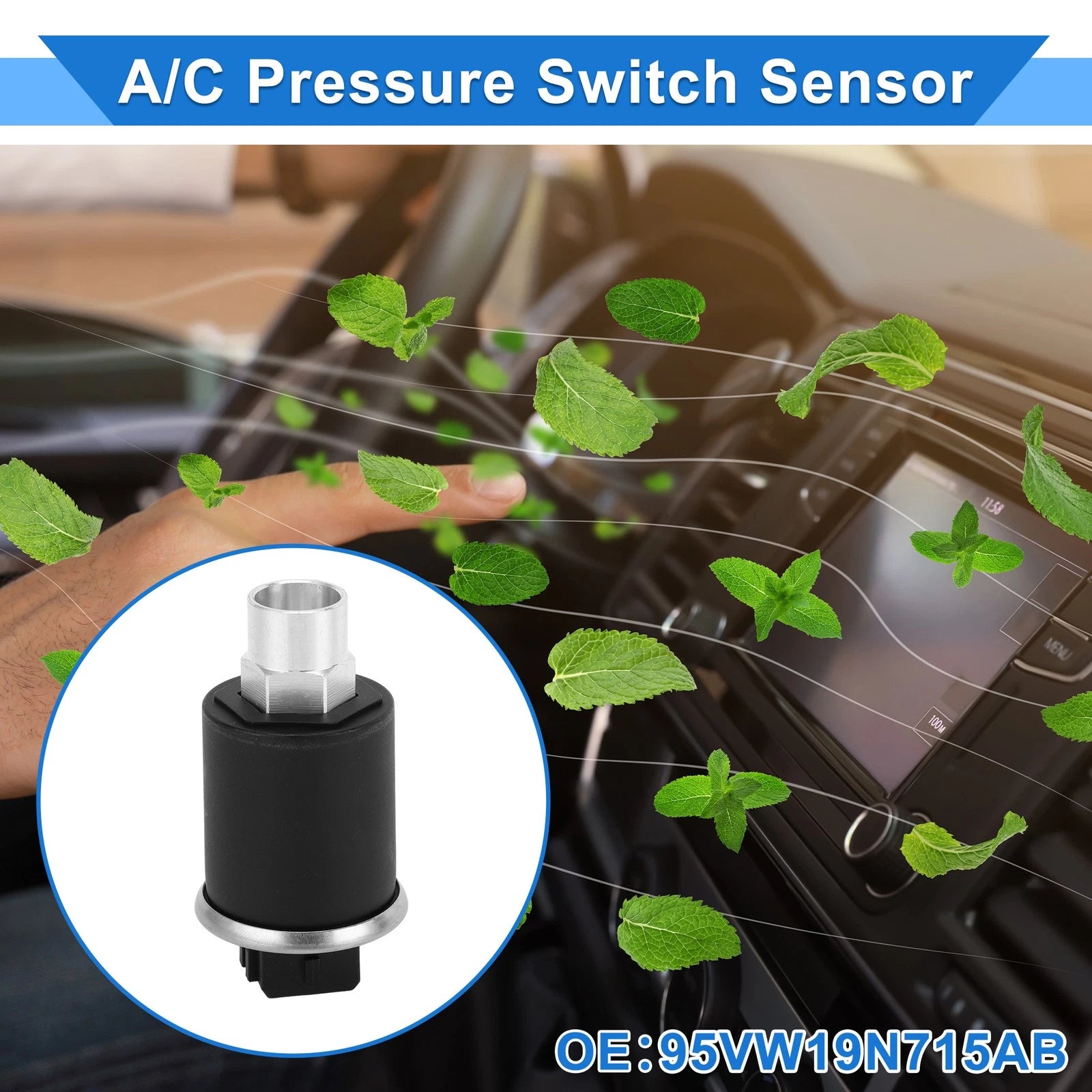 A/C Pressure Switch Sensor for VW Golf III (1991–1997) No. 95VW19N715AB