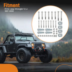 Control Arm Bolts Kit for Jeep Wrangler TJ LJ (1997–2006) Front Rear Upper Lower