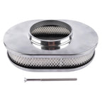 12" Oval Aluminum Full Finned Air Cleaner for Chevy Ford (YYYY–YYYY)