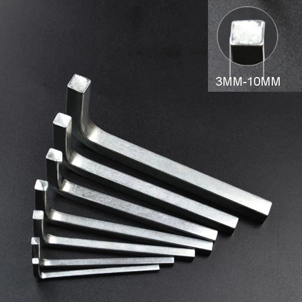 L Shape Square Head Wrench Set of 4 (3-10mm)