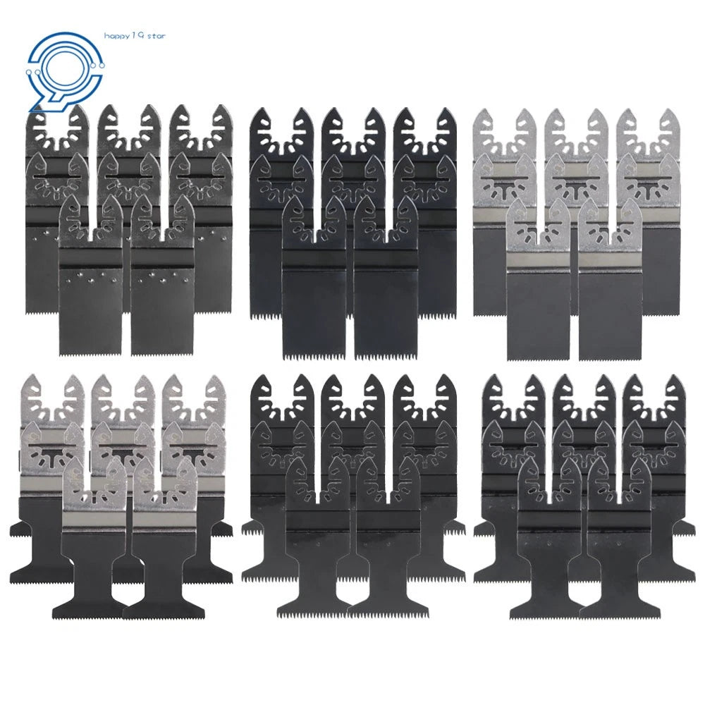 Set of 48 Oscillating Multi Tool Saw Blades for Wood and Metal