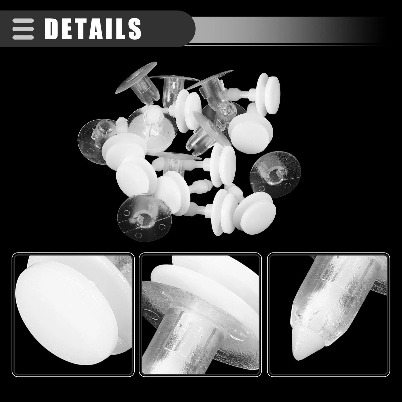 10 Pcs Door Trim Panel Push Clips for Dodge (No. 6505292AA)