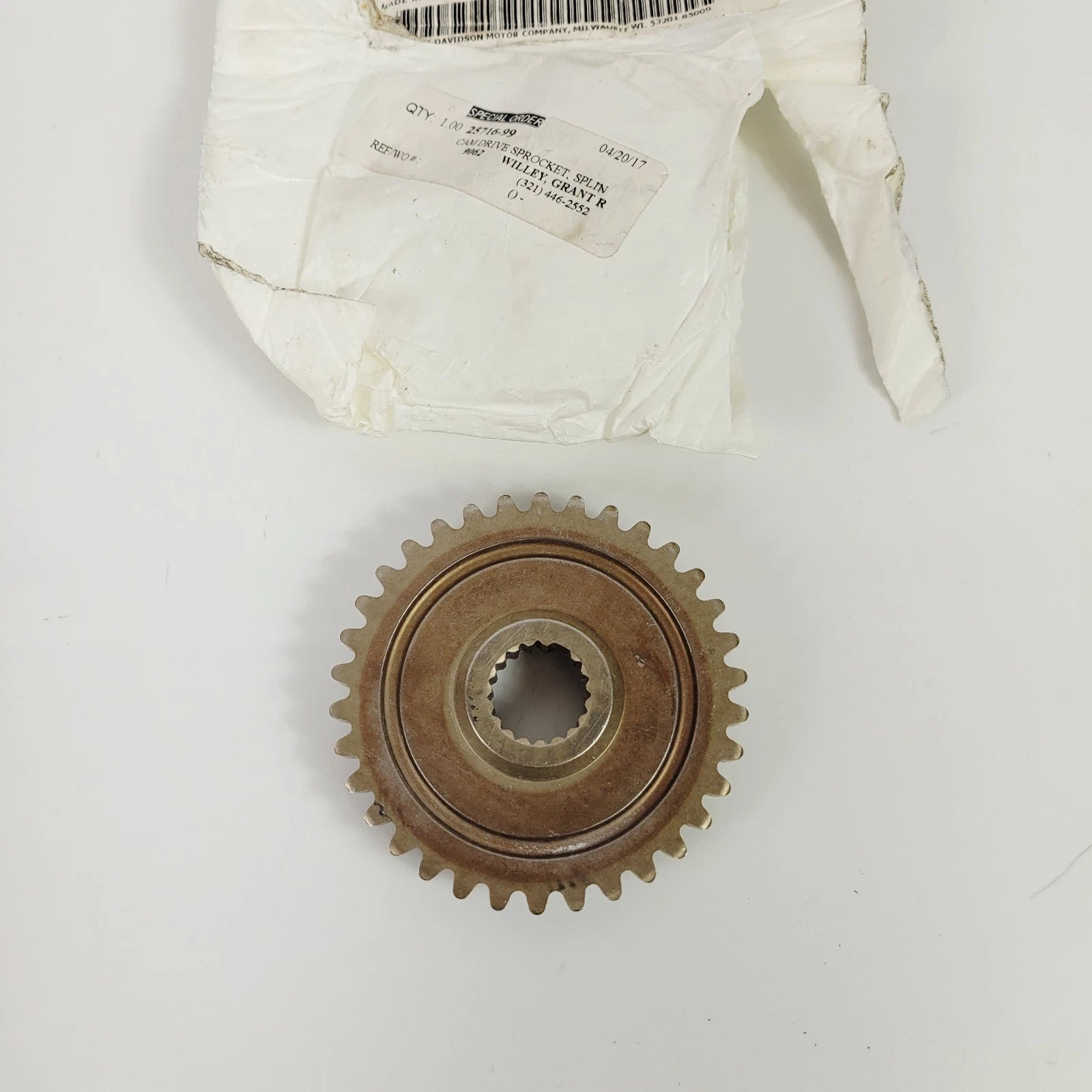 34T Cam Drive Sprocket for Harley-Davidson Twin Cam (2000–2006) OEM 25716-99