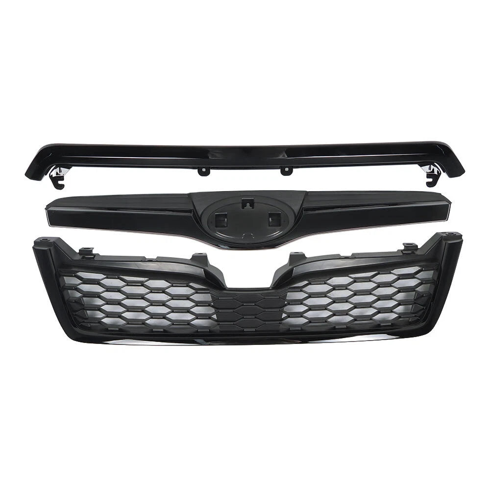 Gloss Black Upper Grille Honeycomb Grill Assembly for Subaru Forester (2014–2018)