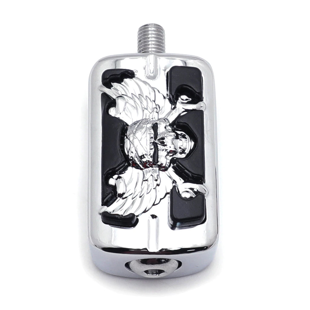 Chrome Zombie Foot Peg Shifter Peg for Harley Street Bob FXDB (2007–2017)