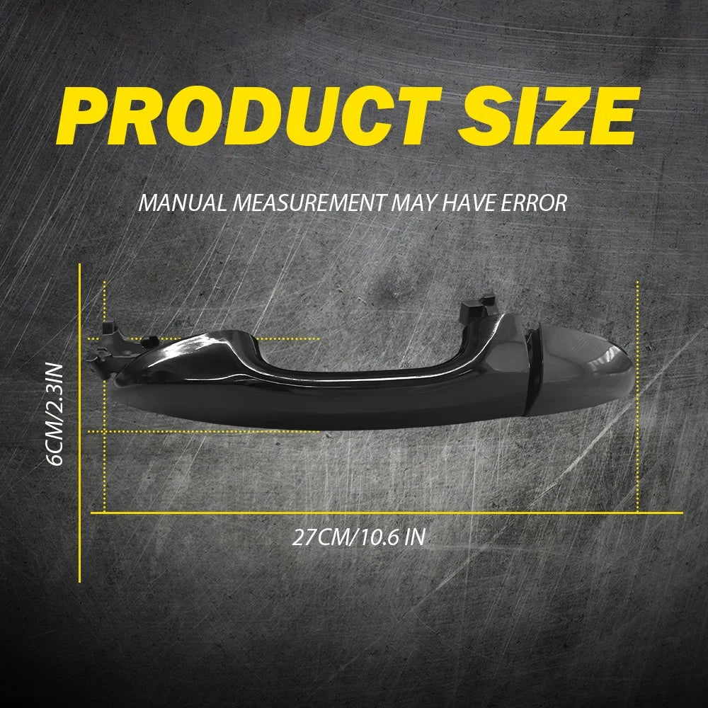 Rear Right Door Handle for Toyota Corolla (2014–2019) Black