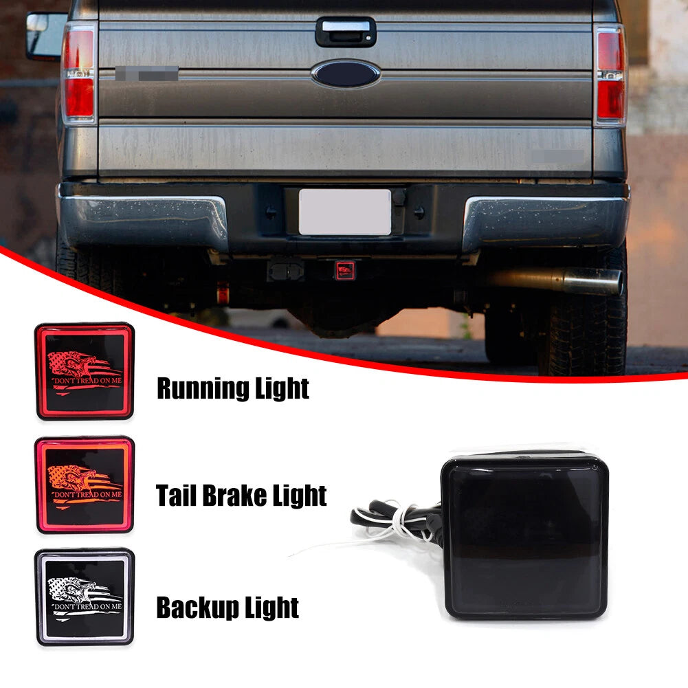 LED Brake DRL Trailer Hitch Light for 2" Towing & Hauling