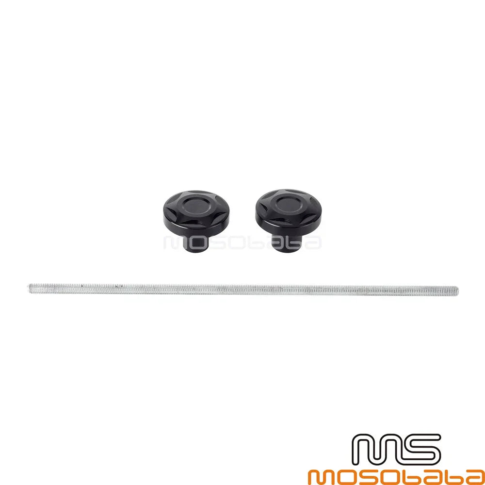 Black Front Rear Axle Nut Cover Caps for Harley Nightster RH975 (2022-2023)