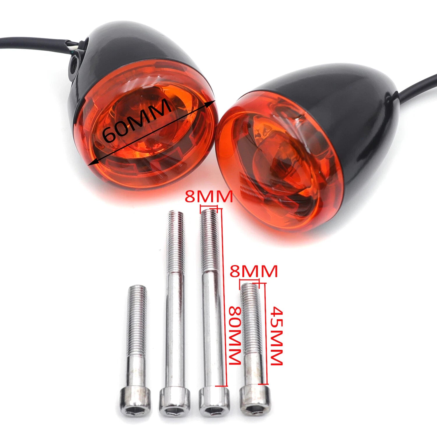 Rear Turn Signal Light Indicator for Harley XL883 1200 FLSB FXST FLDE FLHC