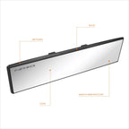 NRG IM-270FWT Wide-Angle Flat Glass Rear Mirror for Universal Fit (No Year)