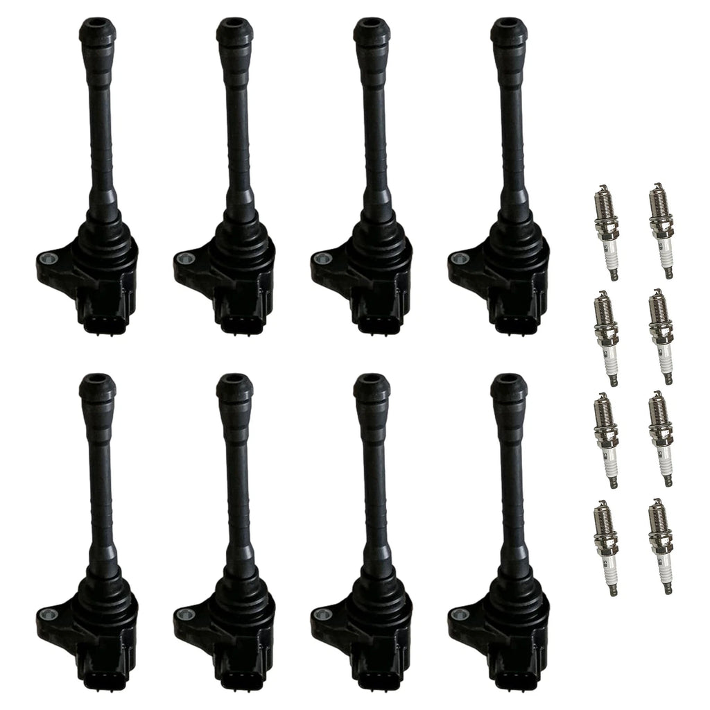 8x Ignition Coil & Iridium Spark Plug for Nissan Titan (2010-2015)