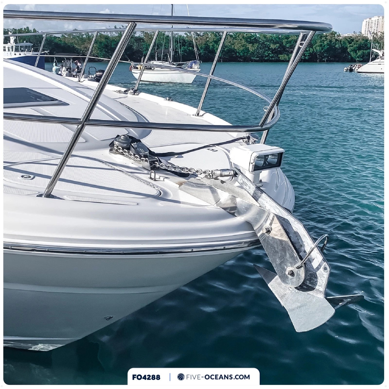 Windlass Anchor Rode 9/16"x150' Rope & 5/16"x20' G4 Chain for Marine Use