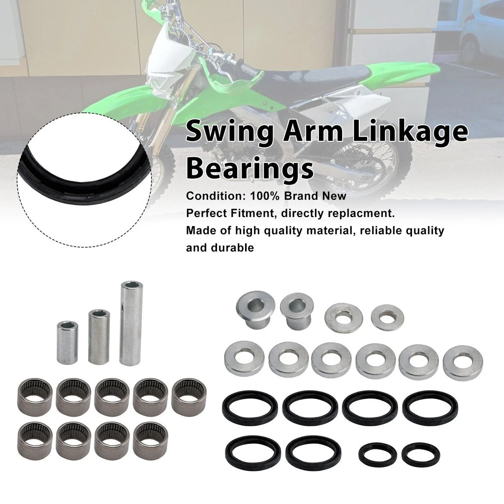 Set of 2 Swing Arm Linkage Bearings for Kawasaki KX250F KX450F (2006–2018)