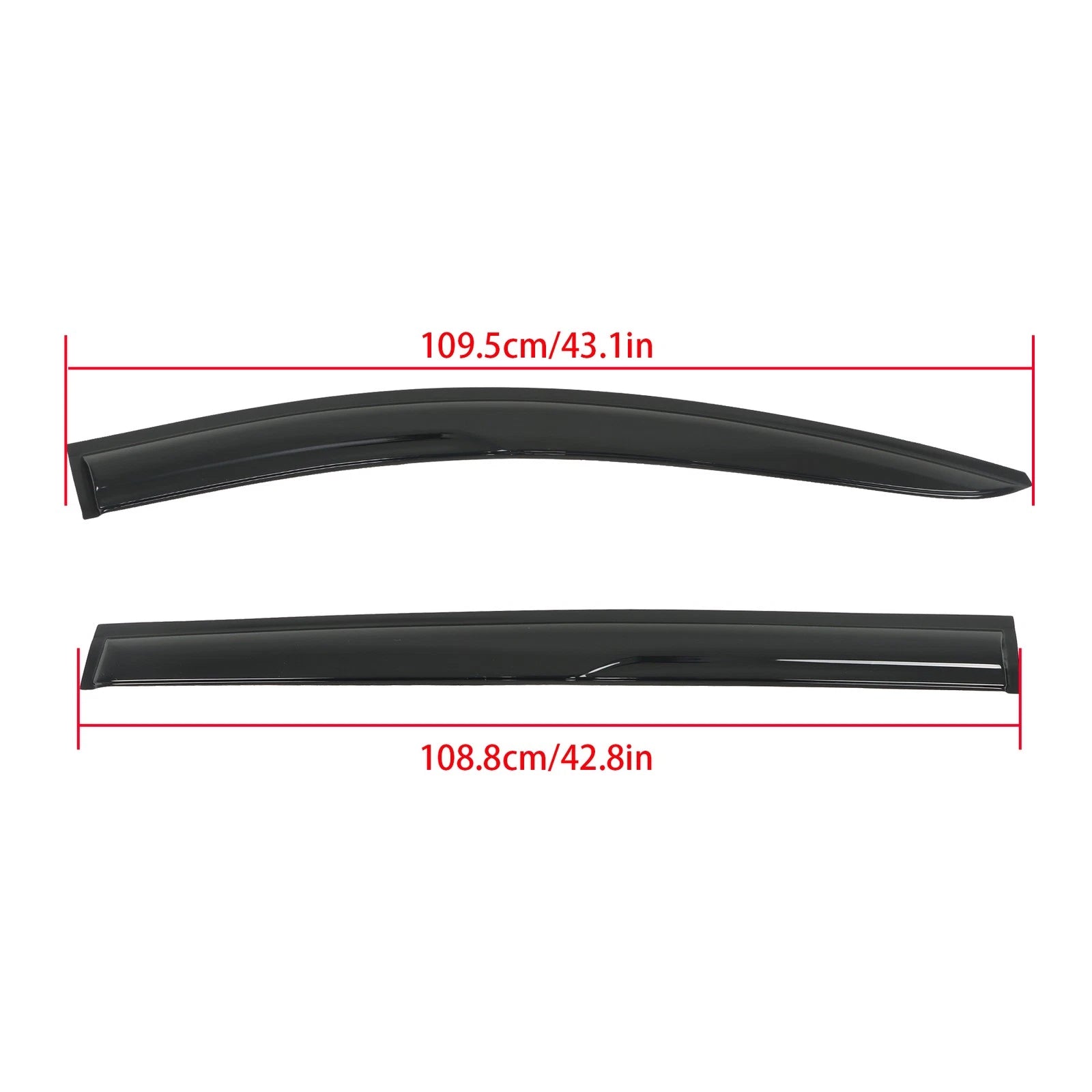 Set of 4 Window Visors for Toyota Sienna (2021–2024) Rain Guard Vent Shade