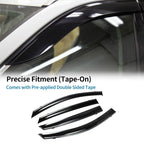 Set of 4 Window Deflectors for Honda Accord (2018) - Black Vent Visors