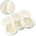 Set of 6 Lambs Wool Buffing Wheel Pads for Car Polisher (7 Inch)