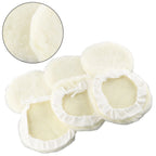 Set of 6 Lambs Wool Buffing Wheel Pads for Car Polisher (7 Inch)