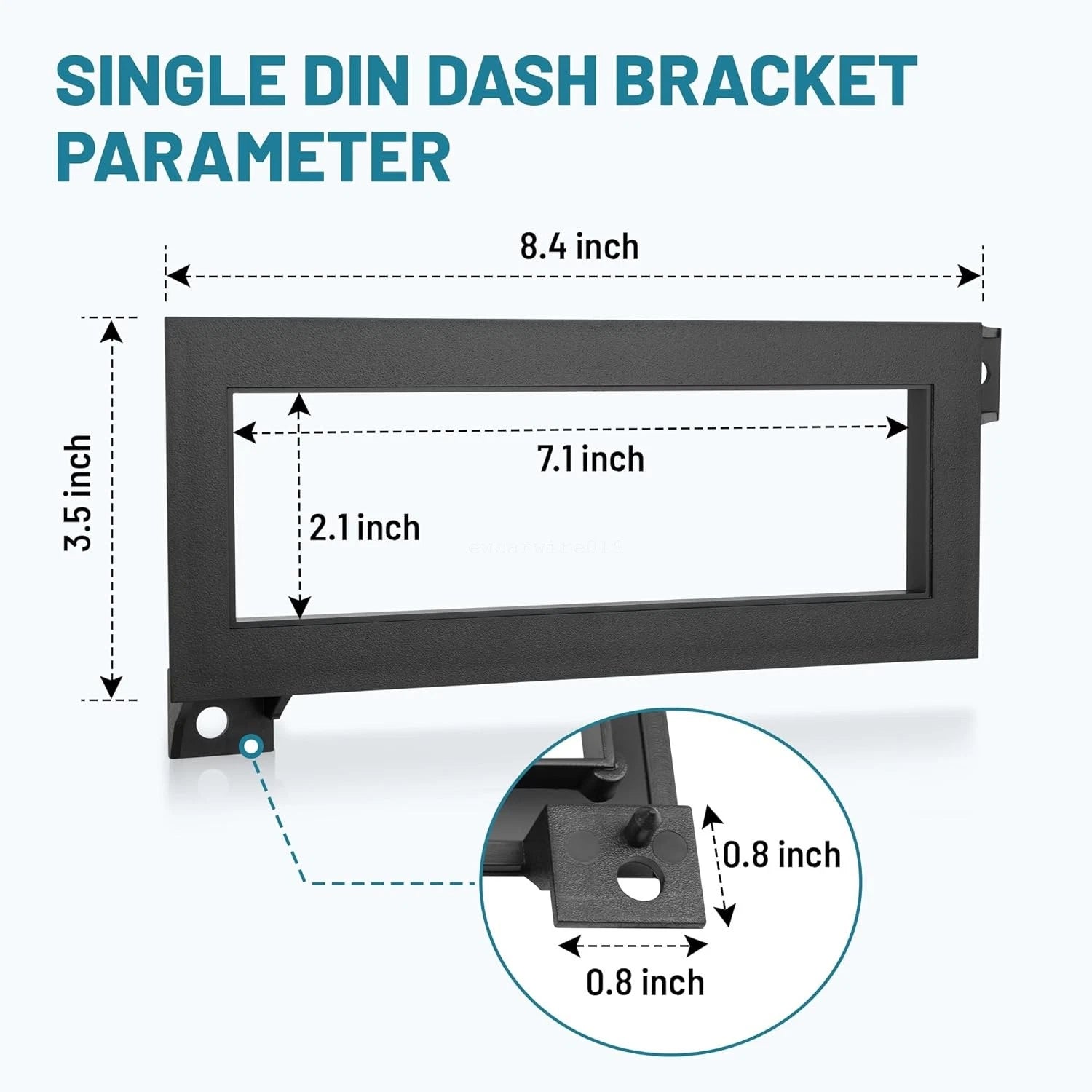 Single Din Radio Install Dash Kit with Wiring Harness for Dodge Ram 1500 (1994–2001)