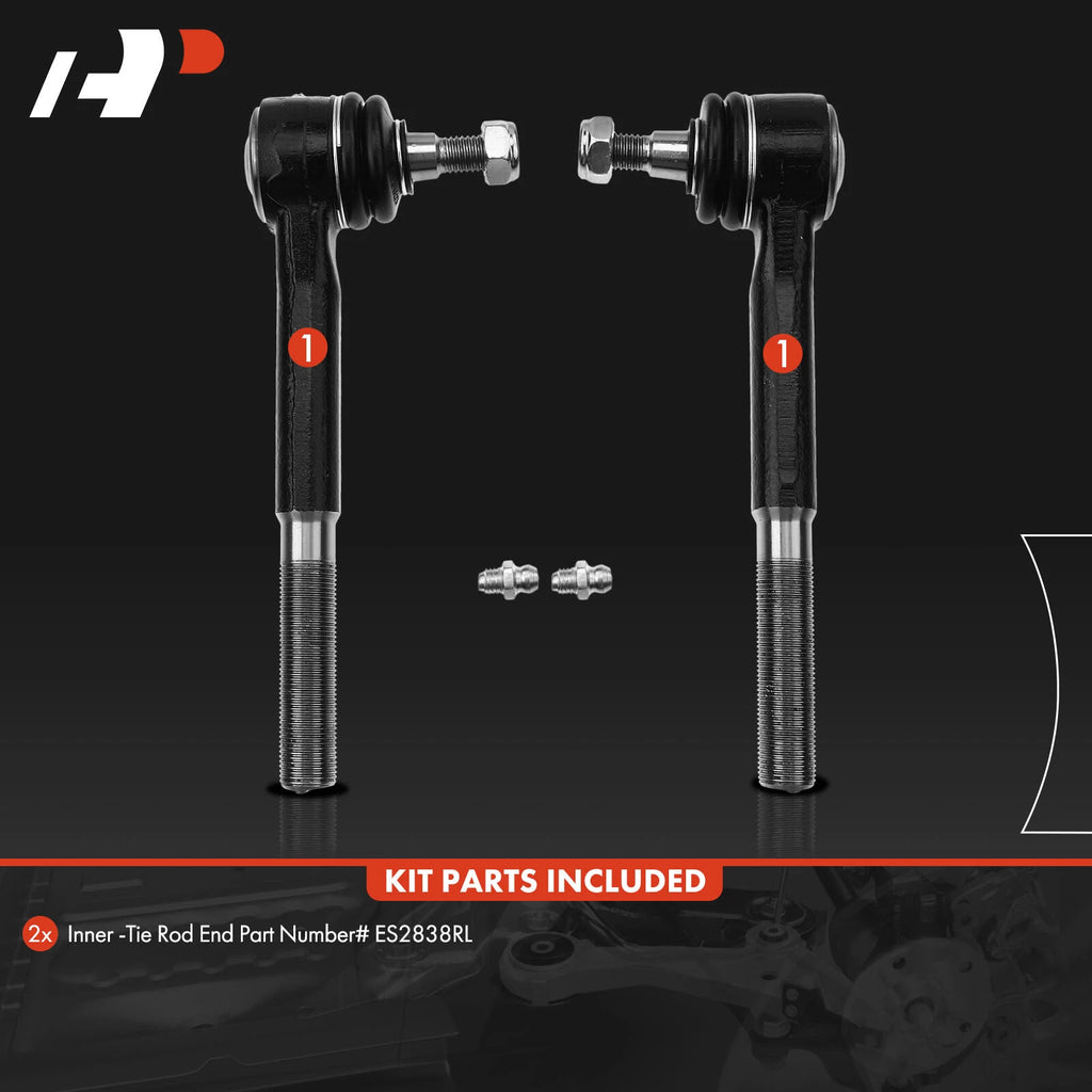 2X Inner Tie Rod End for Chevy Tahoe (1995–2000) Blazer (1992–1994) GMC Yukon