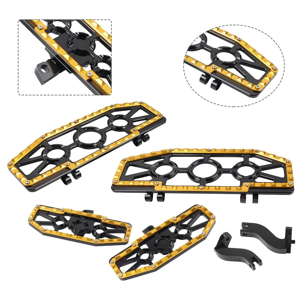 Front Floorboard + Rear FootPeg Mounts Kit for Harley Touring (1993–2023)