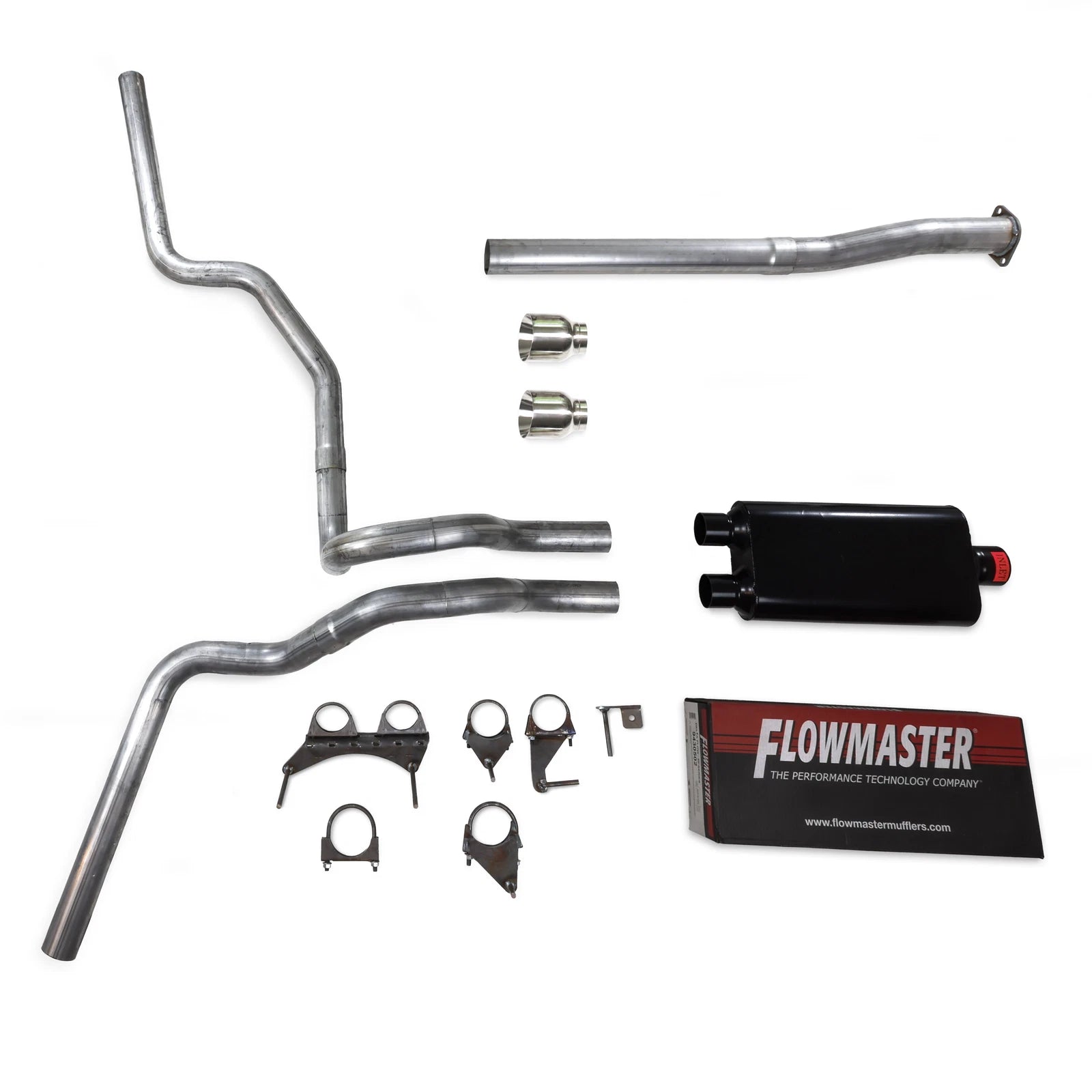 Dual Exhaust Kit for Toyota Tacoma (2016–2023) - Flowmaster 50 Series Tips