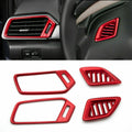 Interior Dashboard Air Vent AC Outlet Covers Trim Red for Honda Accord (2018–2022)