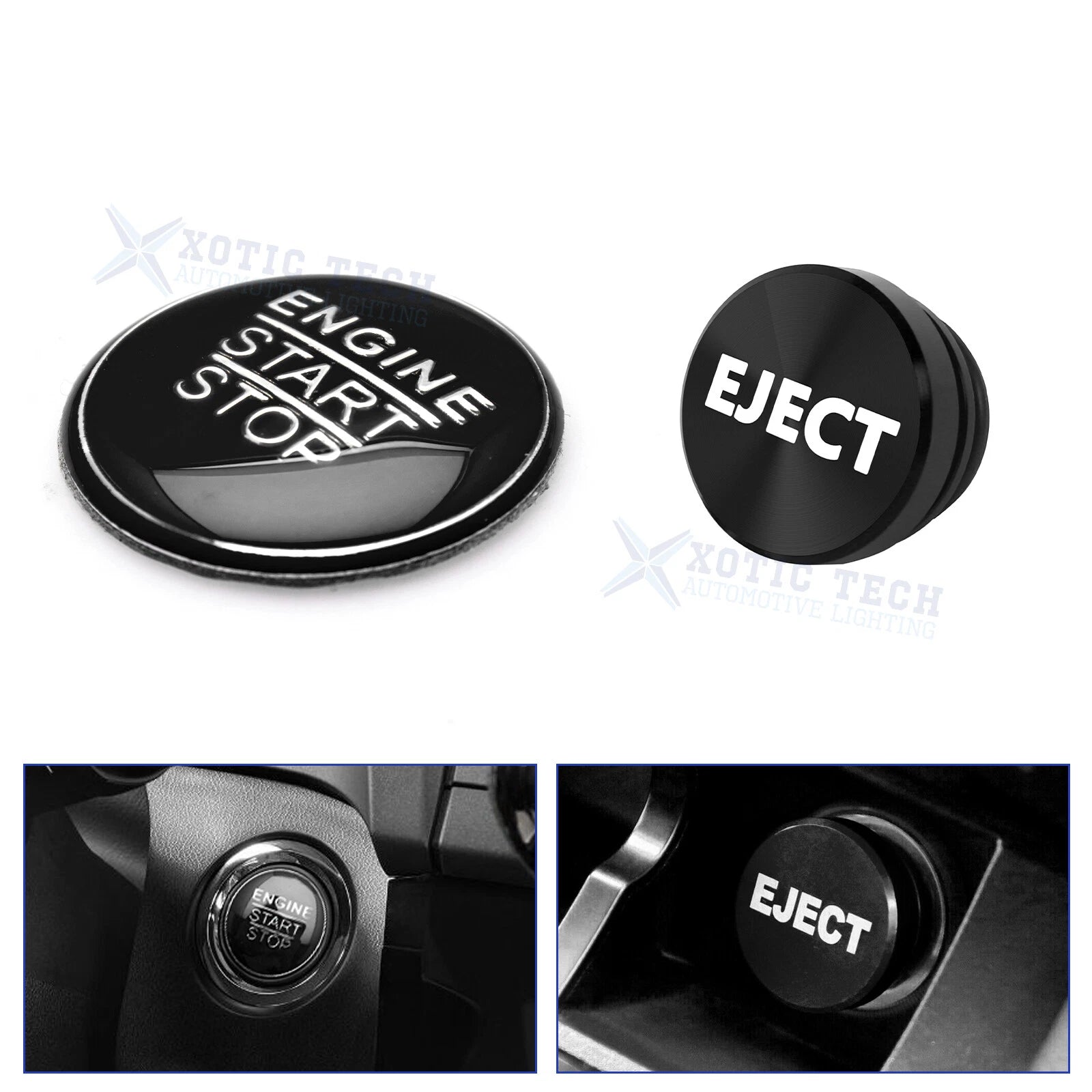 Engine Start + Cigarette Lighter Eject Button Trim for Lexus IS200t (2016–2017)