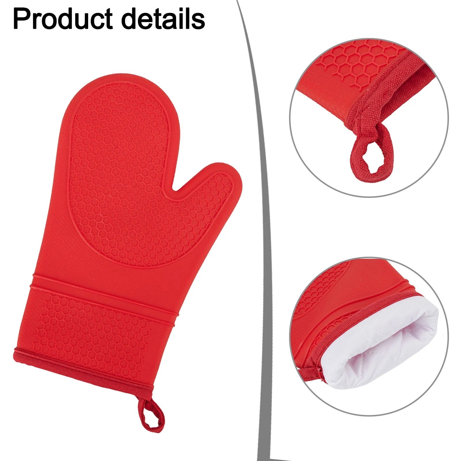 Insulated Microwave Gloves Set of 4 - Black/Grey/Blue/Red