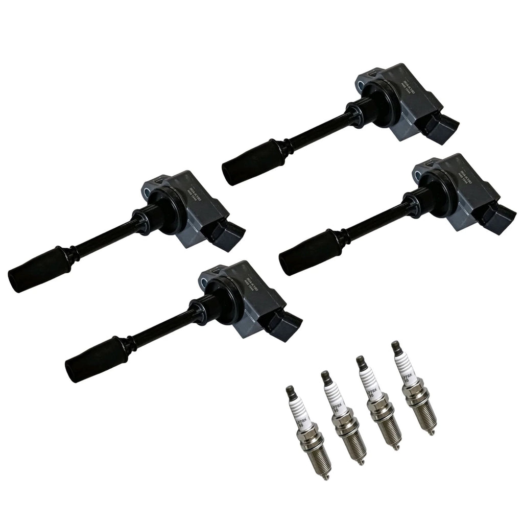 Set of 4 Ignition Coils & Platinum Spark Plugs for Lexus GS300 NX200t (2015–2019)