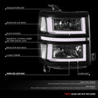 U-LED DRL Sequential Headlights for Chevrolet Silverado 1500 (2014–2015)