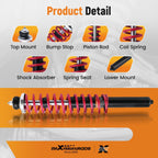 Pair Front Shock Strut Absorber for Polaris Trail Boss 250 350 (1988–1999) 7041304