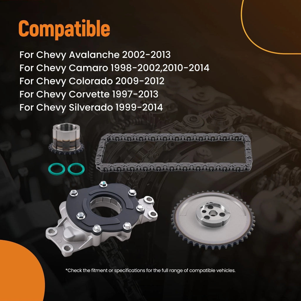 Timing Chain Kit for Chevy Tahoe (2000–2014) 12586665 12556582